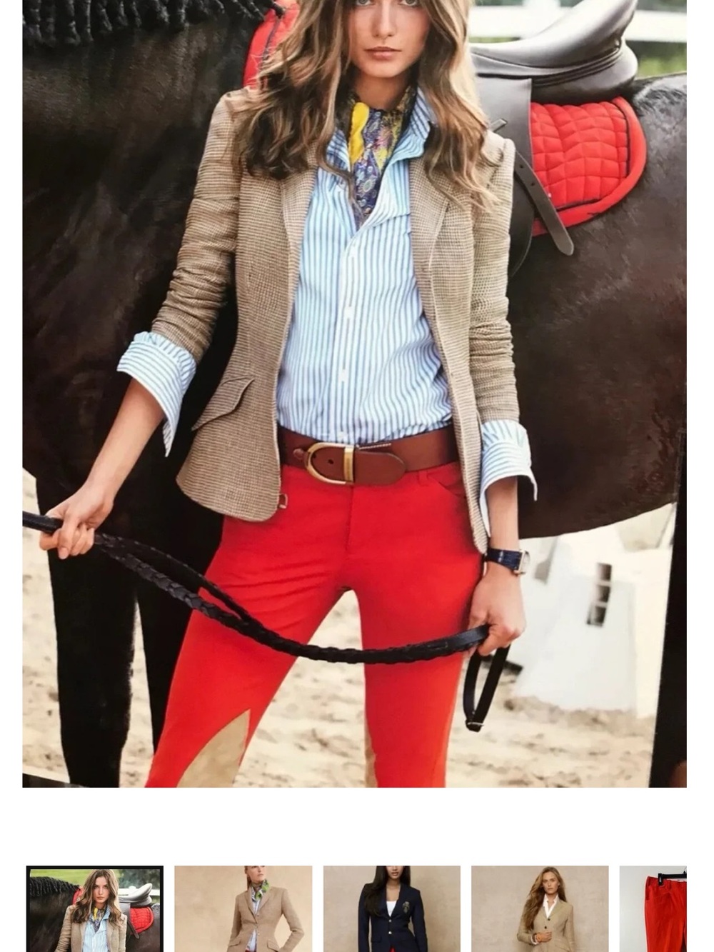 Ralph Lauren Red Riding Trousers